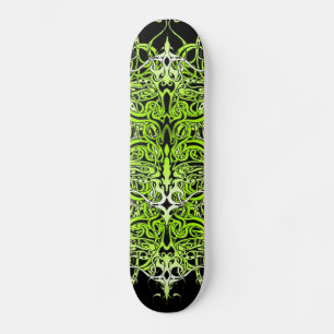 Groen Aangepast Tribal Tattoo Ontwerp Skateboard