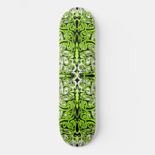 Groen Aangepast Tribal Tattoo Ontwerp Skateboard