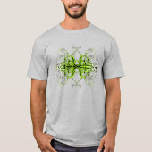Groen Aangepast Tribal Tattoo Ontwerp T-shirt (Voorkant)