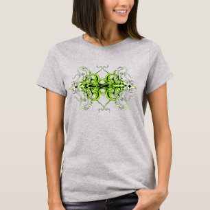 Groen Aangepast Tribal Tattoo Ontwerp T-shirt