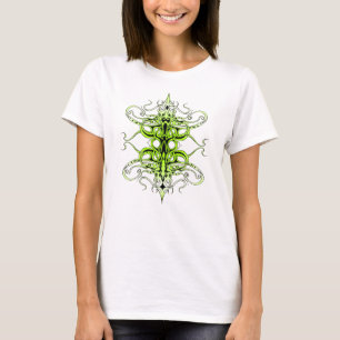 Groen Aangepast Tribal Tattoo Ontwerp T-shirt