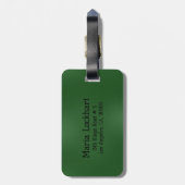 Groen abstract achtergrondbagagelabel vormgeven bagagelabel (Achterkant verticaal)