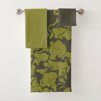 Groen abstract bad handdoek