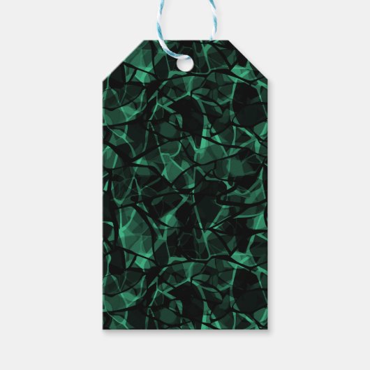 groen abstract cadeaulabel (Voorkant)
