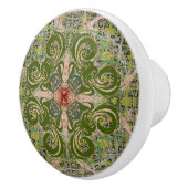 Groen Abstract door Alexandra Cook Keramische Knop (Rechts)