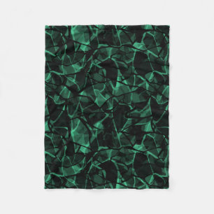 groen abstract fleece deken