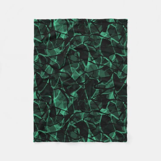groen abstract fleece deken (Voorkant)