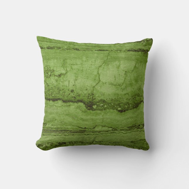 Groen abstract graniet | patroon van steenmarmer kussen (Voorkant)