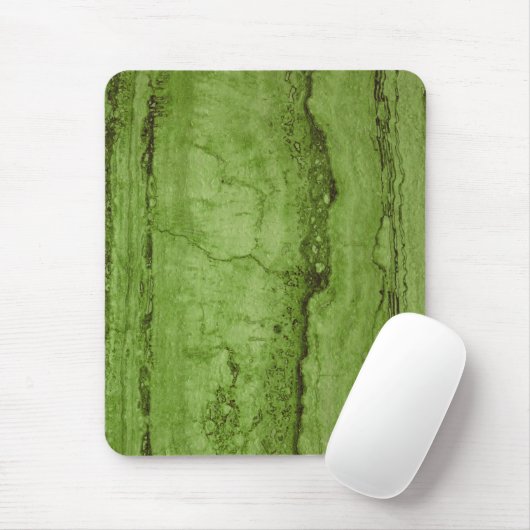 Groen abstract graniet | patroon van steenmarmer muismat (Met muis)
