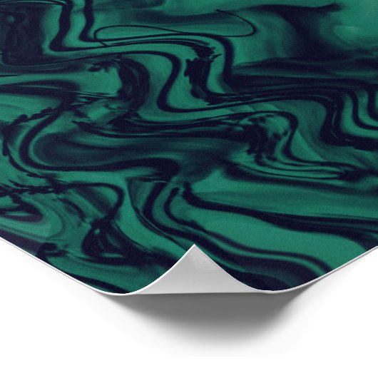 Groen Abstract gras Poster (Hoek)