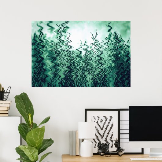 Groen Abstract gras Poster (Thuiskantoor)