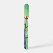 Groen Abstract landschap iPhone Hoesje (Rechterkant)