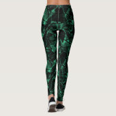 groen abstract leggings (Achterkant)