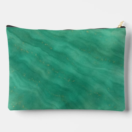 Groen Abstract marmer met aangepaste Initialen - Etui (Achterkant)