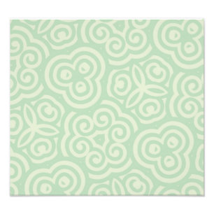 Groen Abstract patroon Foto Afdruk