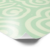 Groen Abstract patroon Foto Afdruk (Hoek)