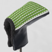 Groen Abstract patroon Golfheadcover (3/4 voorkant)