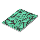 Groen, abstract, retro notitieblok (Gedraaid)