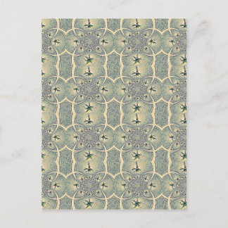 groen Abstract ventilatorontwerp Briefkaart