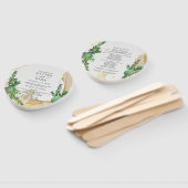 Groen Abstract Waterverf Creatie Idee Handwaaier (Niet-gemonteerd)