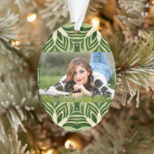 groen abstracte botanische tropische palmbladeren ornament