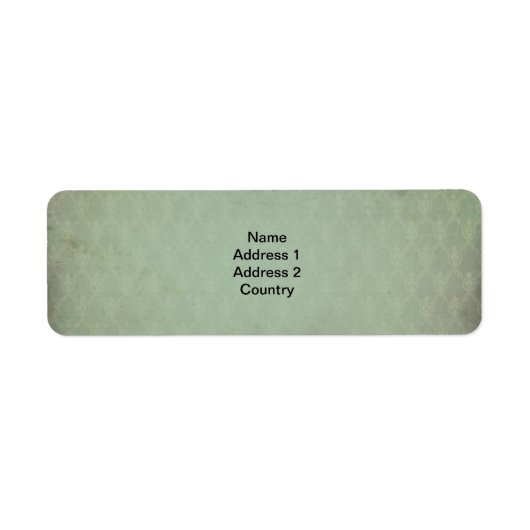 groen adreslabel etiket (Voorkant)