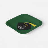 Groen Afstuderen 2025 Papieren Bordje (Gebogen)