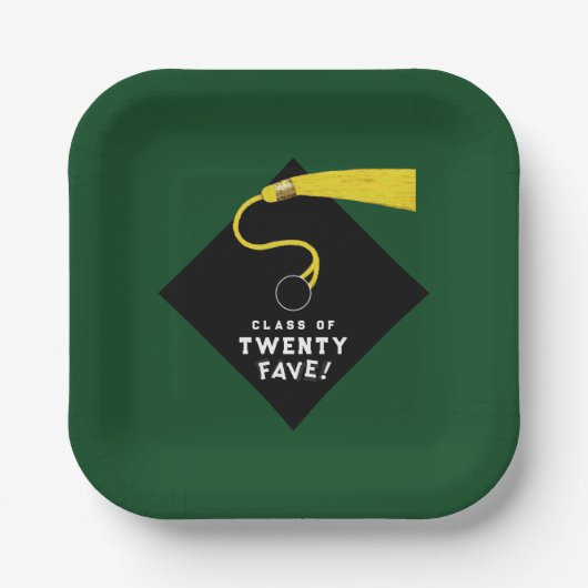 Groen Afstuderen 2025 Papieren Bordje (Voorkant)
