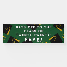 Groen Afstuderen 2025 Spandoek