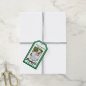 Groen Afstuderen Foto Gepersonaliseerd Afstuderen Cadeaulabel (Met Touw)