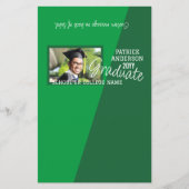 Groen Afstuderen Snoep Bar Wrapper Flyer (Voorkant)