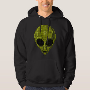 Groen Alien Hoofd T-shirt