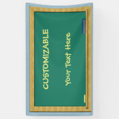  groen alkbord 3 x 5 spandoek (Verticaal)