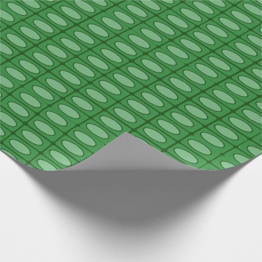 Groen alligatorhuidpatroon cadeaupapier (Hoek)