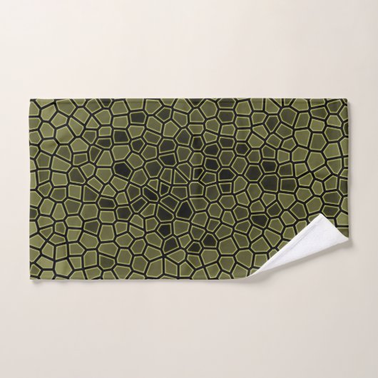 Groen alligatorprintpatroon bad handdoek (Handdoek)