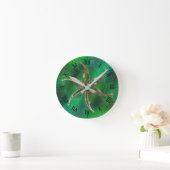 Groen als de Grass Clock Ronde Klok (Huis)