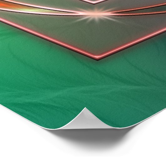 Groen als de Grass Druk Poster (Hoek)