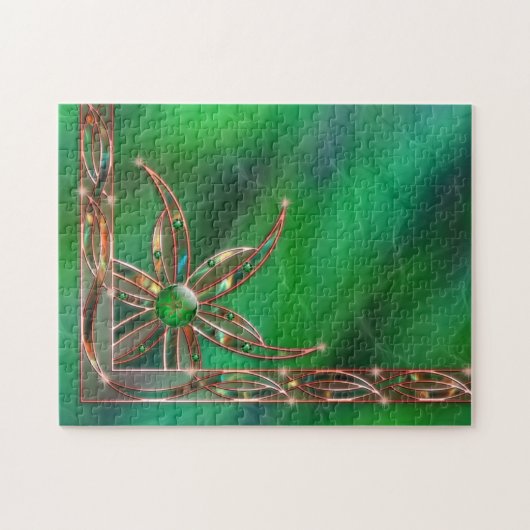 Groen als de Grass Puzzle Legpuzzel (Horizontaal)