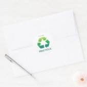 Groen alsjeblieft Recyclen Stickers (Envelop)