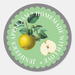 Groen Apple Jam Preserve Label