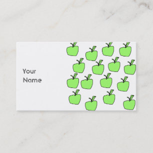 Groen Apple Pattern. Visitekaartje