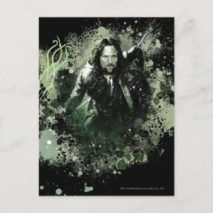 Groen Aragorn Vector Collage Briefkaart