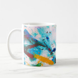 Groen artistiek kanaal. Paarse Cool Illustratie. o Koffiemok