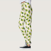 Groen Avocados-Waterverf Leggings (Links)