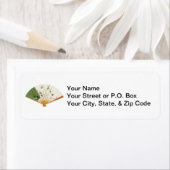 Groen Aziatisch ventilatoradreslabel Etiket (Insitu)