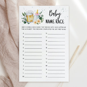 Groen Baby Is Brewing Baby Naam Race Spel roze