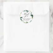 Groen Baby shower Dank u voor de Stickers (Tas)