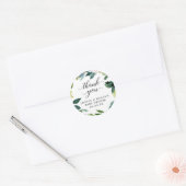 Groen Baby shower Dank u voor de Stickers (Envelop)