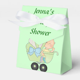 Groen Baby shower voor doos Bedankdoosjes