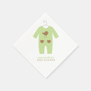 Groen Baby Uitstekend Baby shower Servetten